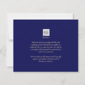 LeahG NAVY BLUE GOLD Greenery Eucalyptus Wedding (Achterkant)