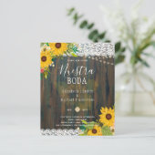 LeahG Nuestra Boda Sunflower Lace Noite (Staand voorkant)