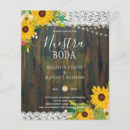 LeahG Nuestra Boda Sunflower Lace Noite Flyer