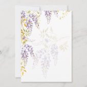 LeahG Paars Goud WISTERIA Sjabloon Kaart (Voorkant)