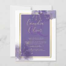 LeahG PAARSE GOLD Wedding Lavender ALCOHOL INK