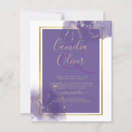 LeahG PAARSE GOLD Wedding Lavender ALCOHOL INK