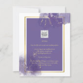 LeahG PAARSE GOLD Wedding Lavender ALCOHOL INK (Achterkant)