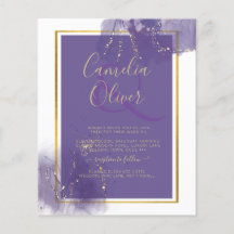 LeahG PAARSE GOLD Wedding Lavender ALCOHOL INK