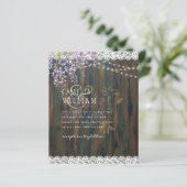 LeahG Paarse WISTERIA Rustic Lace Wedding (Staand voorkant)