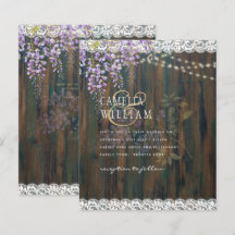 LeahG Paarse WISTERIA Rustic Lace Wedding
