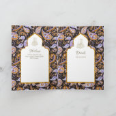 LeahG Paisley Sierlijke Islamitische Moslim Trouw  Kaart (Binnen)