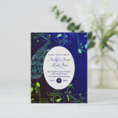 LeahG Peacock Blauw Islamitische Moslim Bruiloft U (Staand voorkant)