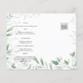 LeahG Photo Overlay GREENERY Wedding Invite (Achterkant)