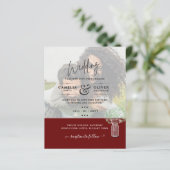 LeahG PHOTO OVERLAY Gypsophila Wedding Invite (Staand voorkant)