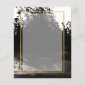 LeahG PHOTO Wedding Black Gold INK Save Date Flyer (Achterkant)