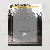LeahG PHOTO Wedding Invite Black Gold INK (Achterkant)