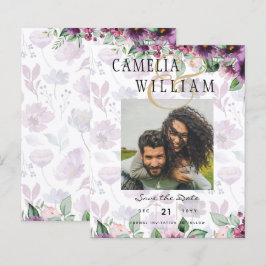 LeahG Plum Paarse Bes Bloemige Trouw Herfst Winter