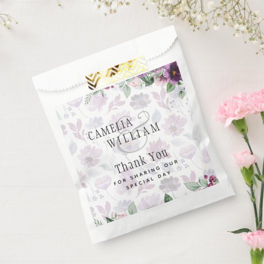 LeahG Plum Paarse Bes Bloemige Trouw Herfst Winter Bedankzakje (Gezegeld)