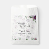 LeahG Plum Paarse Bes Bloemige Trouw Herfst Winter Bedankzakje (Voorkant)