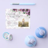 LeahG Plum Paarse Bes Bloemige Trouw Herfst Winter Flyer (Enkel)