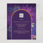 LeahG Pr Plum Paars Goud JEWEL TONES Trouw UITNODI (Achterkant)