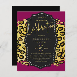 LeahG Pretty Girly Bachelorette Glam Dierprinten