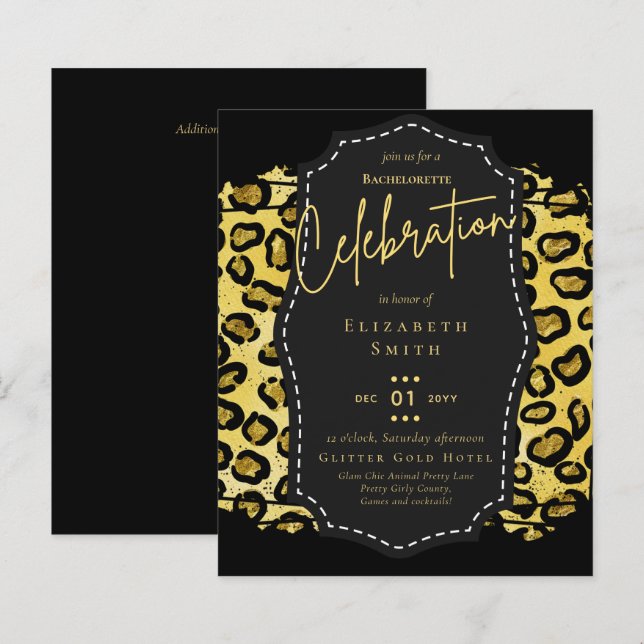 LeahG Pretty Meisjesachtig Vrijgezellenfeest Glam  (Voorkant / Achterkant)