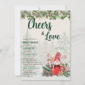 LeahG Proost op Liefde Winter Vrijgezellenfeest Br Kaart (Voorkant)