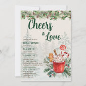 LeahG Proost op Liefde Winter Vrijgezellenfeest Br Kaart (Voorkant)