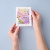 LeahG Roze Calla Lily Floral Wedding Invite Flyer (Hand)