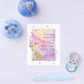 LeahG Roze Calla Lily Floral Wedding Invite Flyer (Enkel)