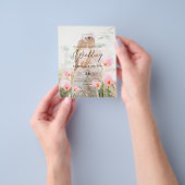 LeahG Roze Calla Lily Foto Overlay Wedding Invite Flyer (Hand)