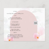 LeahG Roze Calla Lily PHOTO Overlay Wedding Invite (Achterkant)