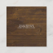 LeahG RSVP QR Code PHOTO Details Wedding Kaart (Achterkant)