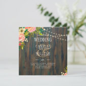 LeahG Rustic Houten Perzik Koraal Bloemige Trouwda (Staand voorkant)