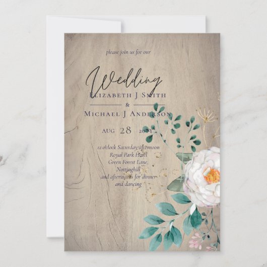 LeahG rustieke Rozen zomer bloemenbruiloft (Voorkant)