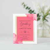 LeahG Salmon PINK GOLD WEDDING Alcohol Ink (Staand voorkant)