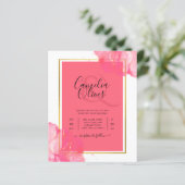 LeahG Salmon PINK GOLD WEDDING Alcohol Ink (Staand voorkant)