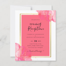 LeahG Salmon PINK GOLD WEDDING Alcohol Ink