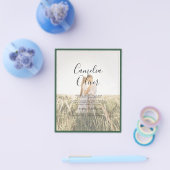 LeahG Smaragdgroene foto-overlay trouwuitnodiging Flyer (Enkel)