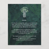 LeahG Smaragdgroene Gypsophila Stekjarige Trouw- Flyer (Achterkant)