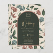 LeahG Smaragdgroene Terracotta Goud HERFST Bruilof (Voorkant / Achterkant)