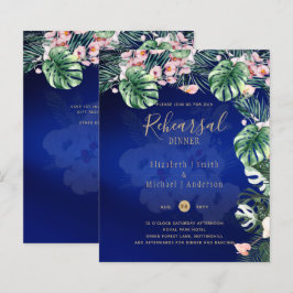 LeahG Tropical Blue Pink Floral Wedding