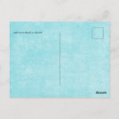 LeahG Trouwfeest op een budget Aquarel Groen Turko Briefkaart (Achterkant)