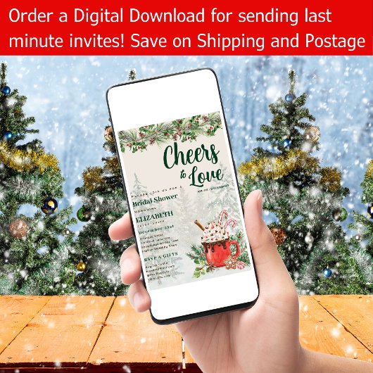 LeahG Winter Cheer Hygge Vrijgezellenfeest bruilof Kaart