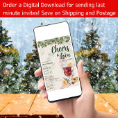 LeahG Winter Mulled Wine Bruidsfeest Trouwfeest Kaart