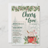 LeahG Winter Trouwfeest Bruiloft Hygge Bruidsfeest Kaart (Voorkant)