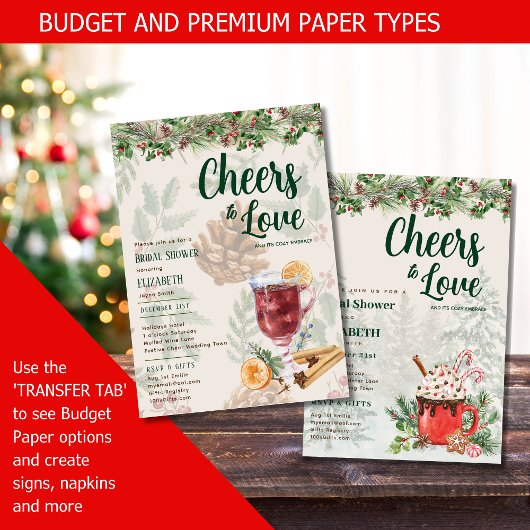 LeahG Winter Voorglühte Wijn Proost op de Liefde B Kaart