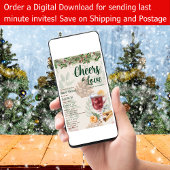 LeahG Winter Voorglühte Wijn Proost op de Liefde B Kaart