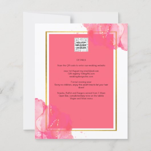 LeahG Zalm ROZE GOUD TROUW Alcohol Inkt (Achterkant)