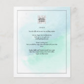 LeahG Zee Glass Turquoise Blauwgroen Blue Wedding  (Achterkant)