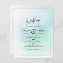 LeahG Zee Glass Turquoise Blauwgroen Blue Wedding 