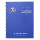 LeahG's Zazzle Zakencursus Gepersonaliseerd Notitieboek (Voorkant)