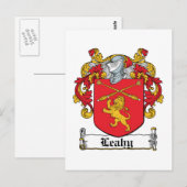 Leahy Family Crest Briefkaart (Voorkant / Achterkant)